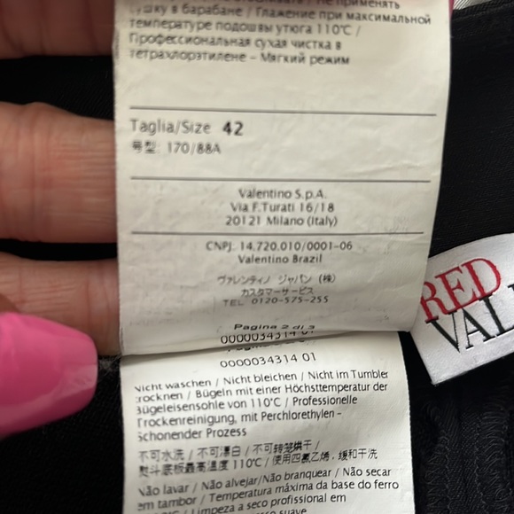 Red Valentino Black Hi-waist side zip and crop ankle zip pants - Picture 8 of 9